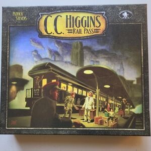 C.C. Higgins Rail Pass Family Board Game for Train Railroad 1920's History Fans
